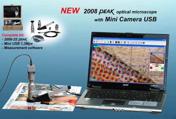 Depth Measuring Video Microscope - 2008 + USB Camera